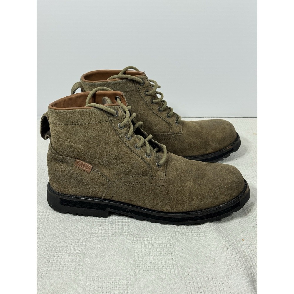 Keen Mens Brown Suede Lace Up Ankle Boots Size 9.5